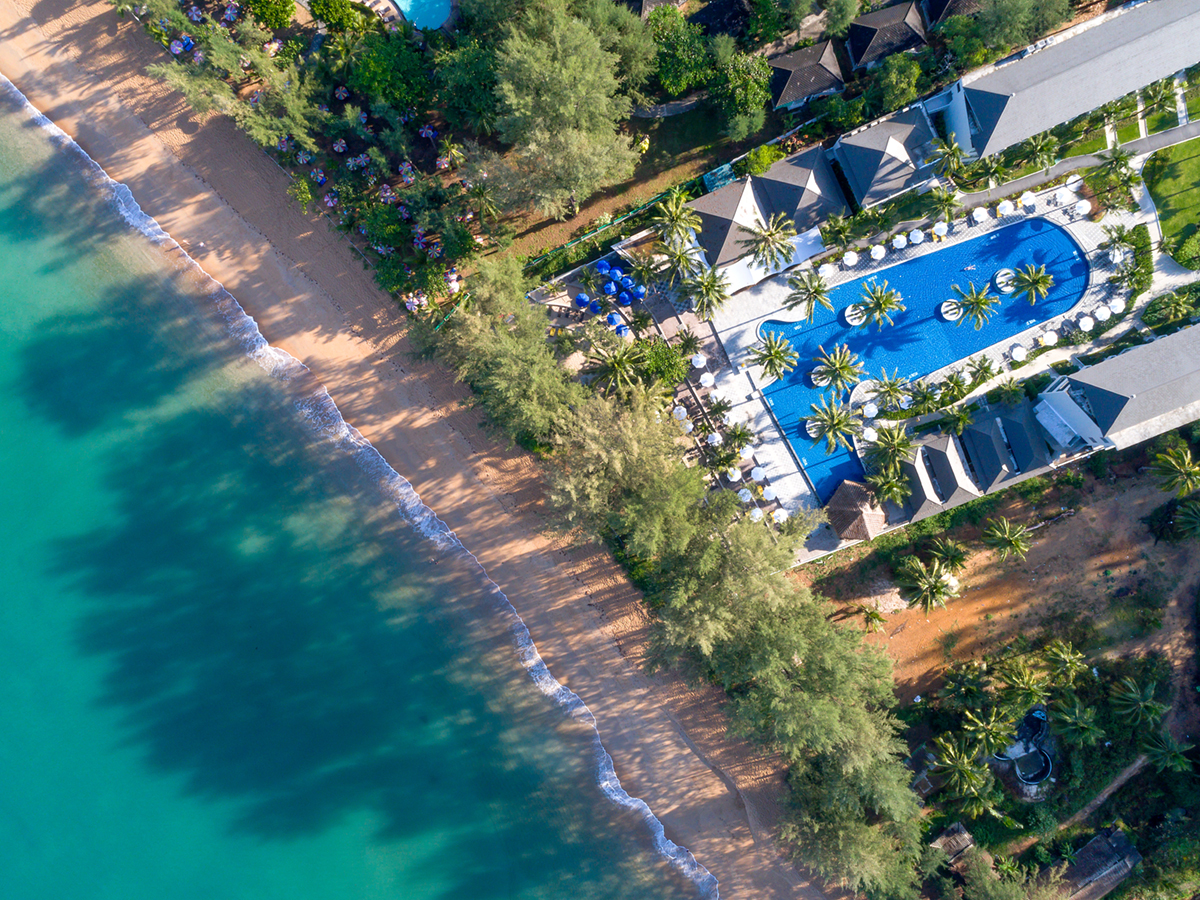 Aerial of X10 Khaolak Resort in Thailand
