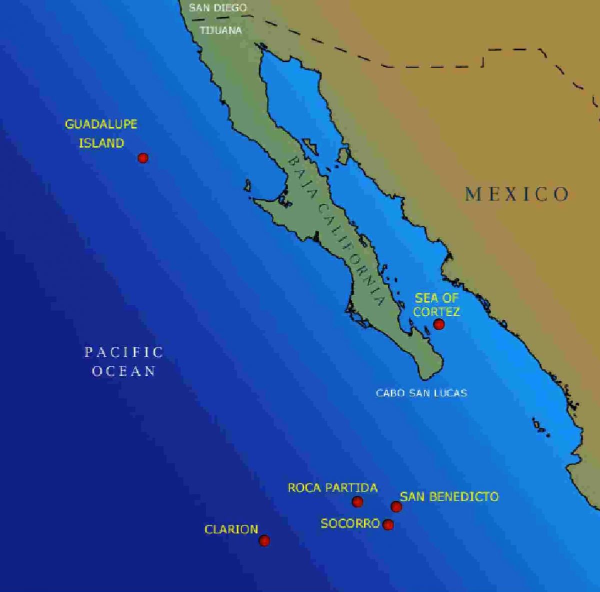 Socorro Islands Map Socorro Islands Map