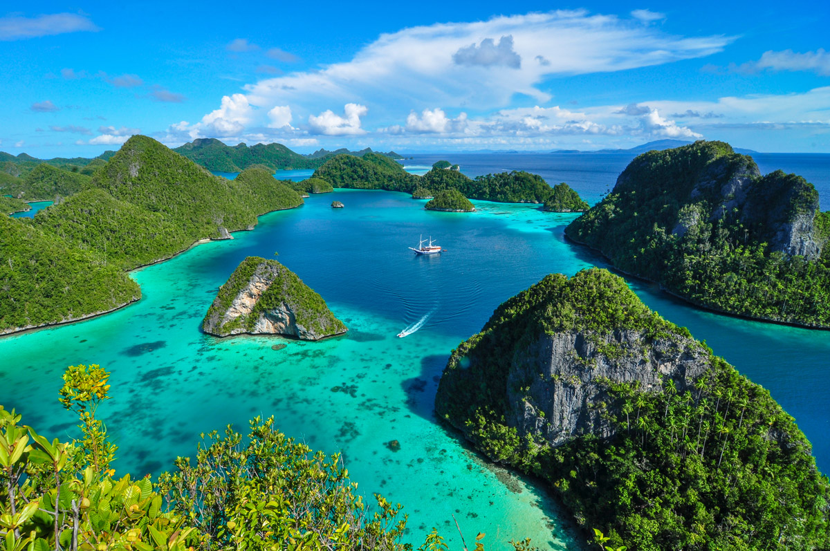 Wayag Islands in Raja Ampat, Indonesia