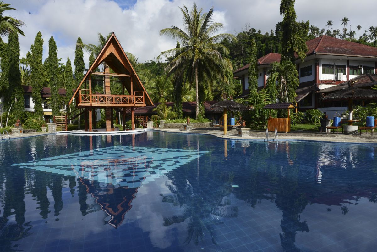 Swimming pool at Tasik Ria in Indonesia