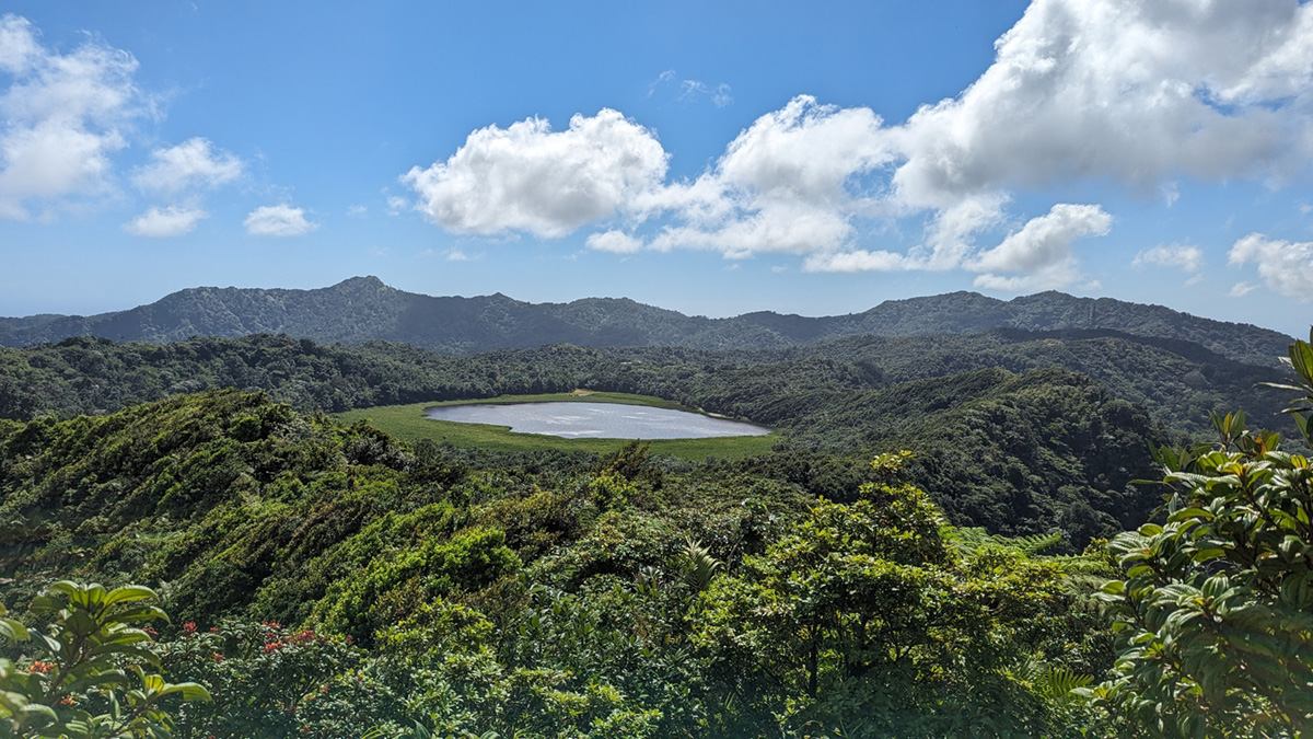 Grand Etang Lake in Grenada