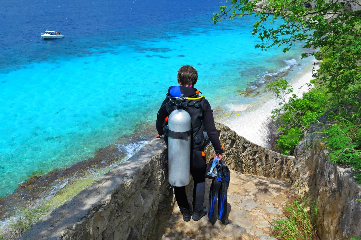 Shore diving in Bonaire