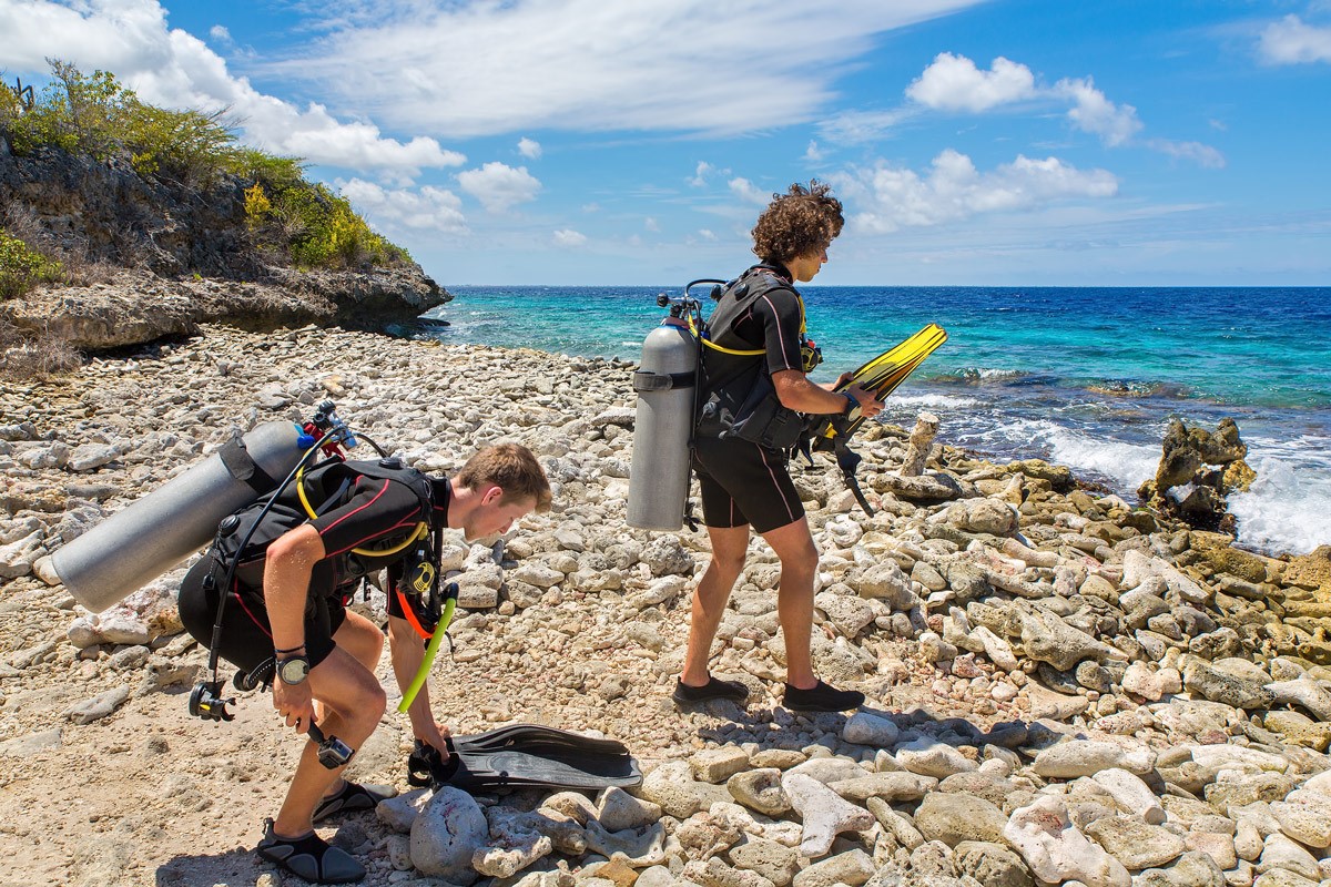 Shore diving in Bonaire