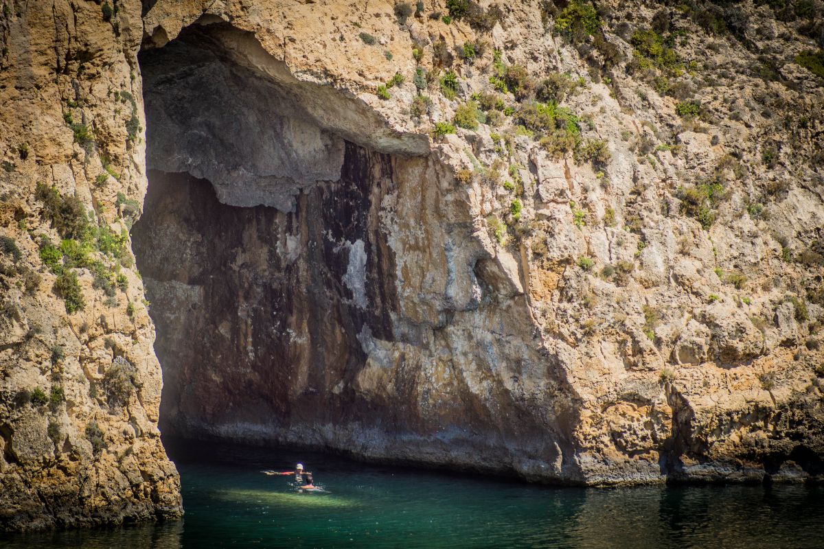 Inland Sea and Tunnel dive site in Malta