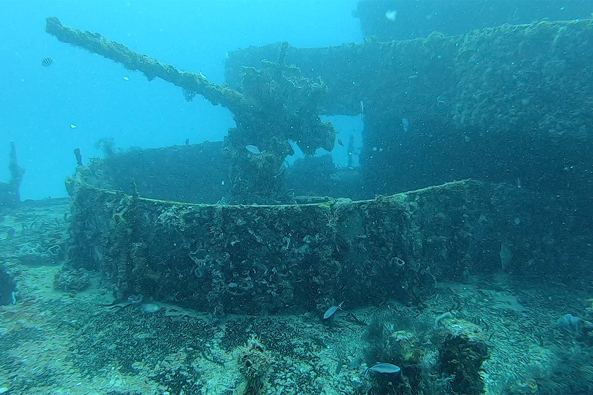 Morelos wreck in Riviera Maya, Mexico. Image by Jo Charter