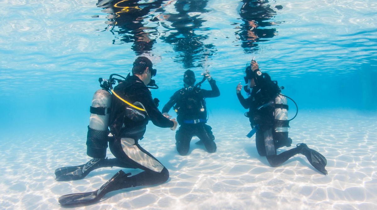 Learning how to scuba dive