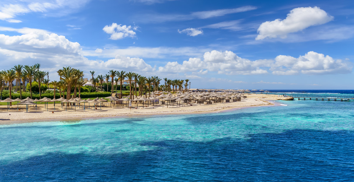 Beach in Port Ghalib, Egypt