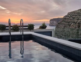Plunge pool at Gozo Dive Residence in Malta