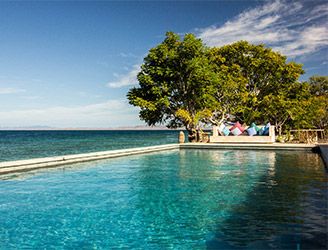 Swimming pool at Kalimaya Dive Resort, Indonesia