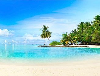 Beach in the Caribbean