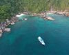Aerial of a liveaboard
