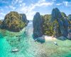 Aerial of Coron in Palawan, the Philippines