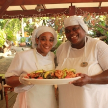 Cooking at True Blue Bay Grenada