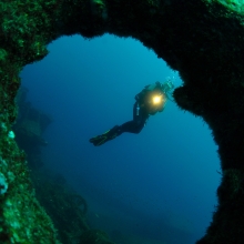 Amazing underwater topography in the Azores © Sofiane Belkessa