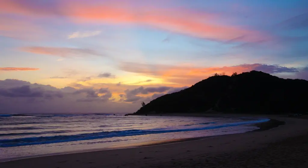 Sunset over Ponta do Ouro in Mozambique
