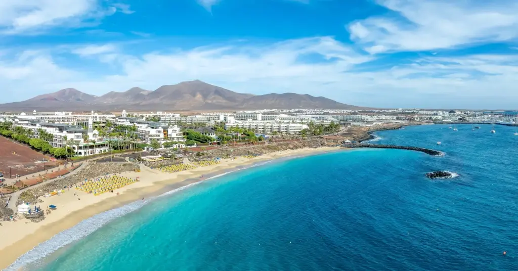 Coastline in Puerto del Carmen, Lanzarote