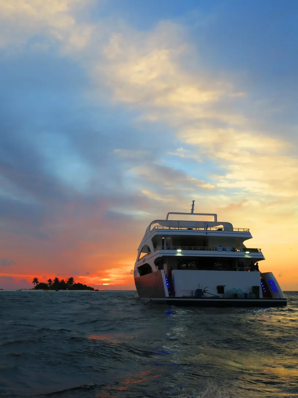 Emperor serenity at sunset in the Maldives