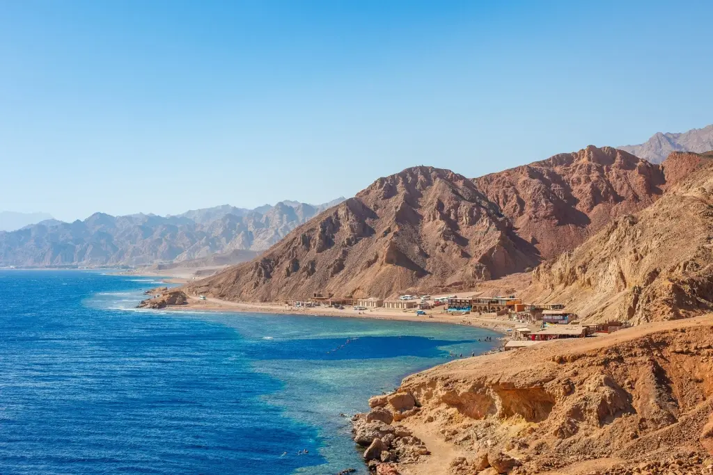 Beach & coastline in Dahab, Egypt