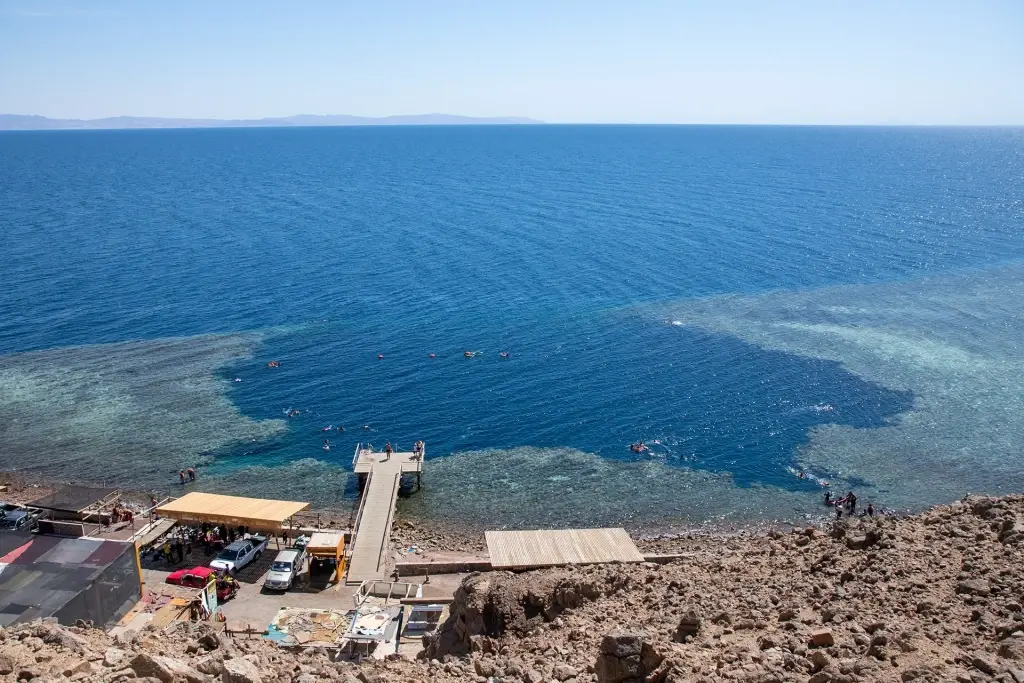 Beach in Dahab, the Egyptian Red Sea