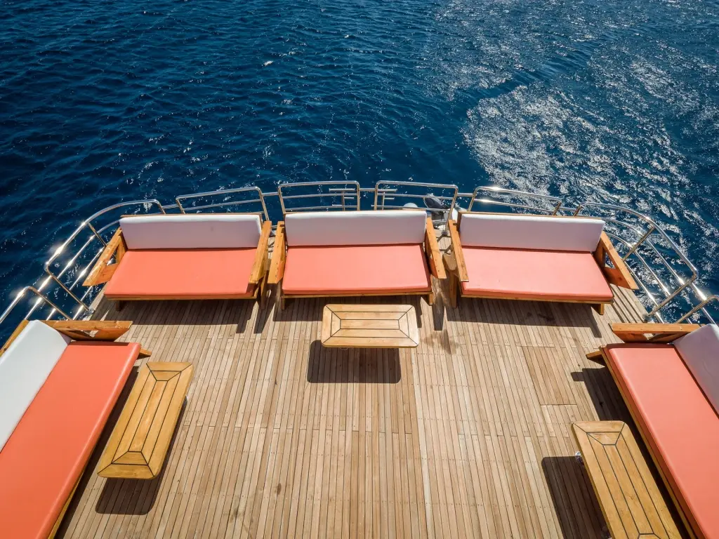Sun deck on board Emperor Elite in the Red Sea