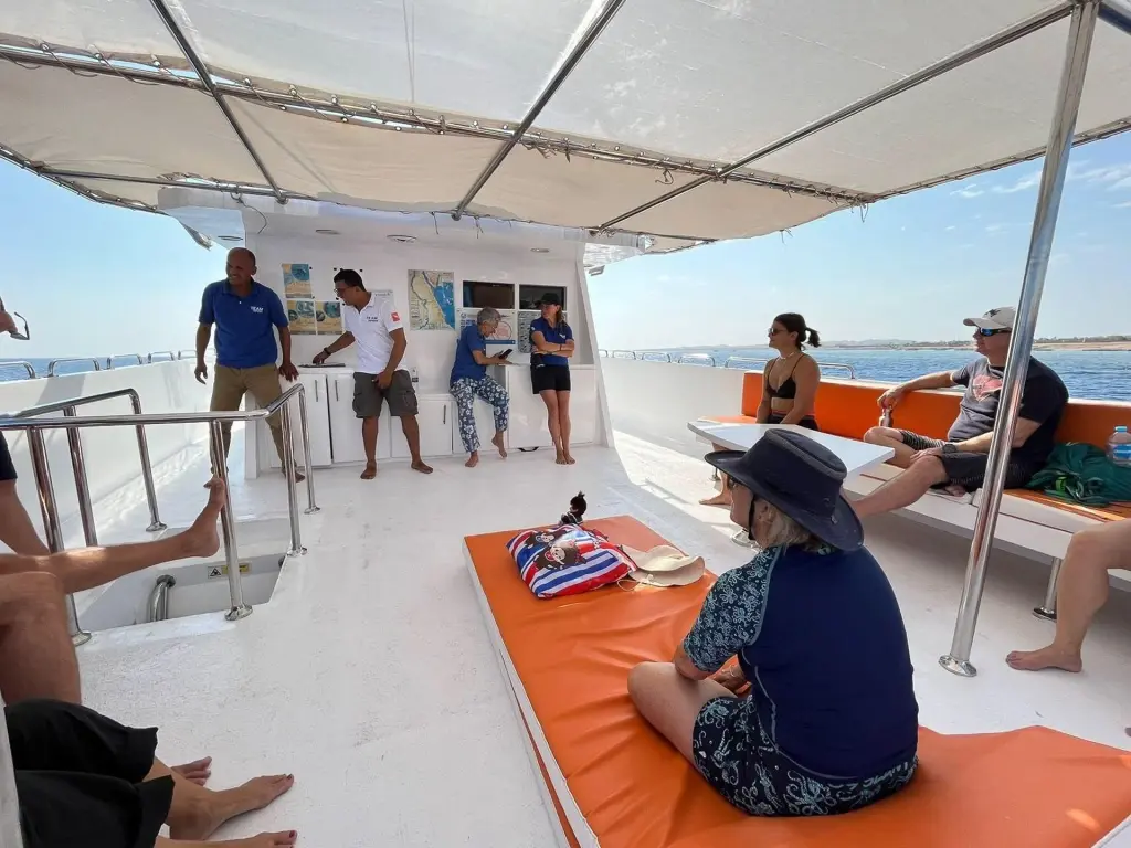 Dive boat in Marsa Alam, Egypt