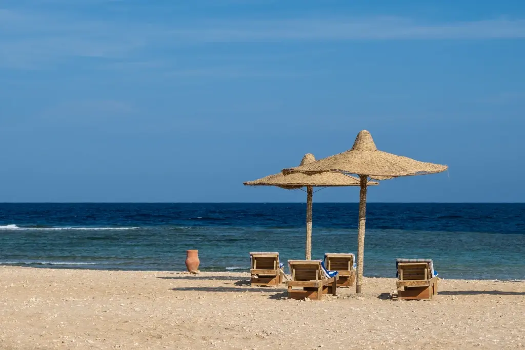 Beach at Roots Red Sea Resort in Egypt