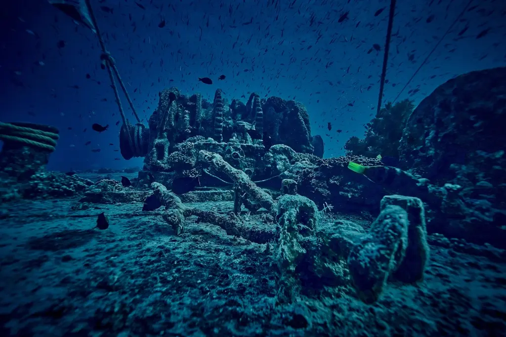 British cargo steamship wreck in Sharm el Sheikh, Egypt