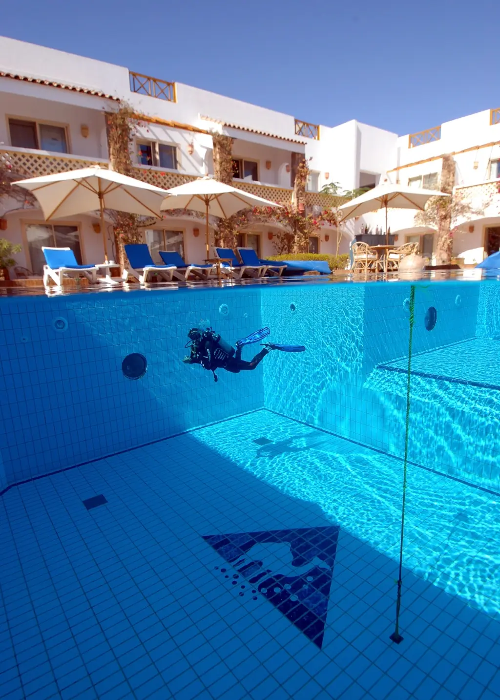 Pool at Camel Dive Club in Sharm el Sheikh, Egypt
