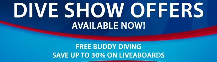 A poster promoting dive show offers