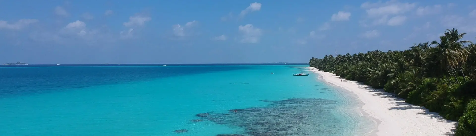 Beach on Dhigurah Island in the Maldives