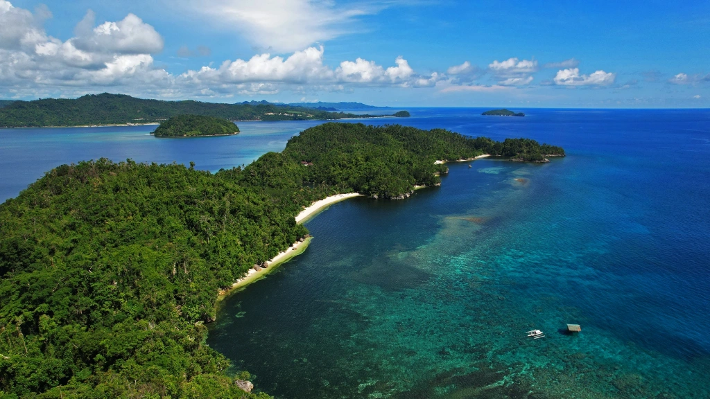 Aerial of Sipalay Easy Diving & Beach Resort in the Philippines