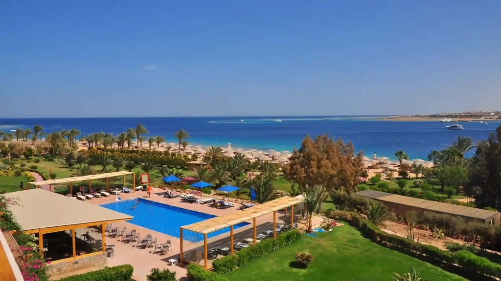 Pool overview at Fort Arabesque Resort, Egypt