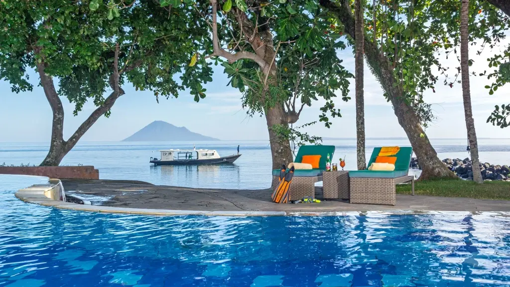 Swimming pool at Murex Manado Resort in Indonesia