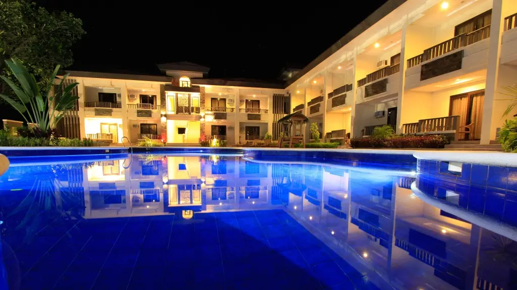 Swimming pool at Westown Lagoon in Coron, the Philippines