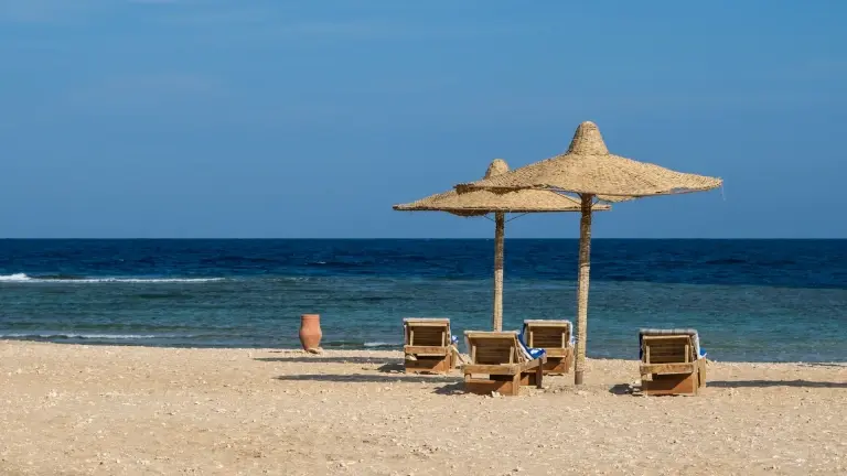 Beach at Roots Red Sea Resort in Egypt
