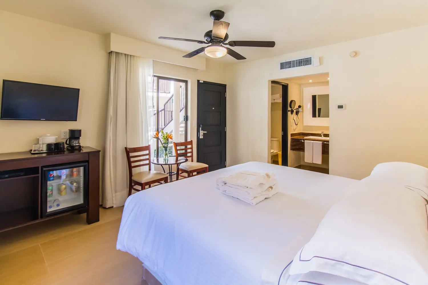 Double bedroom at Allegro Cozumel Resort in Mexico