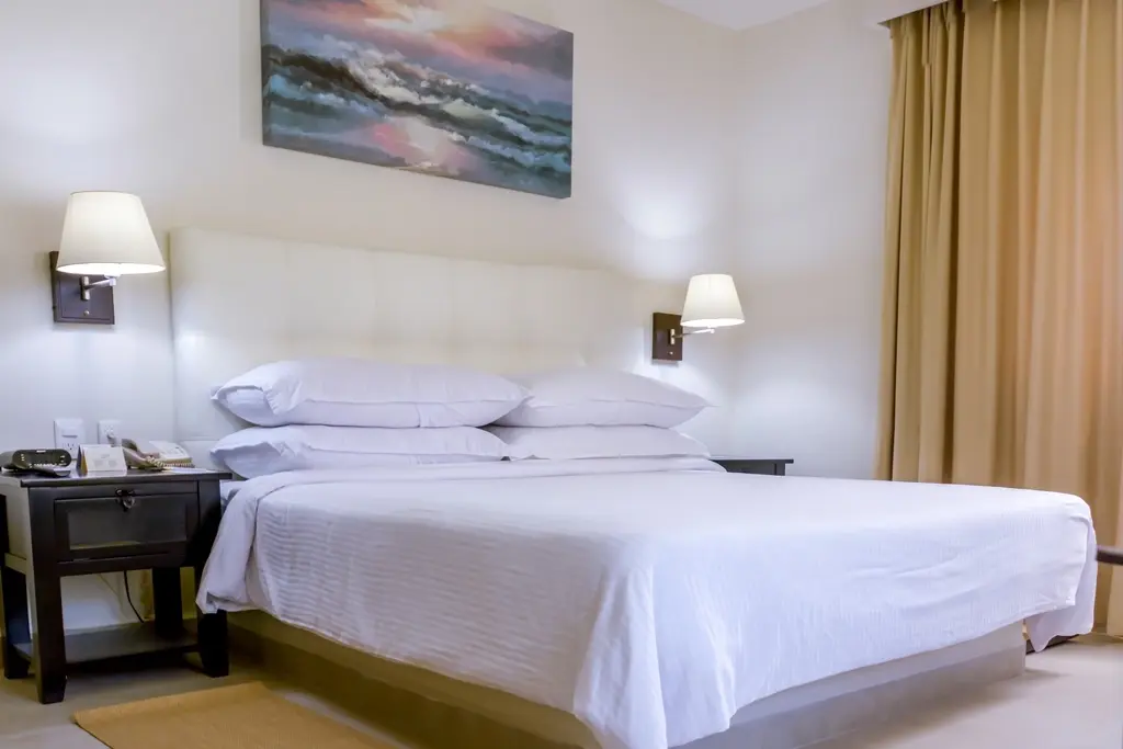 Double bedroom at Allegro Playacar Resort in Mexico