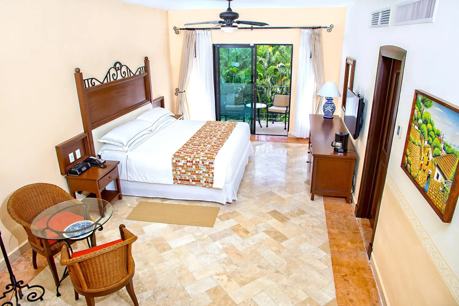 Bedroom at Occidental Cozumel Resort in Mexico