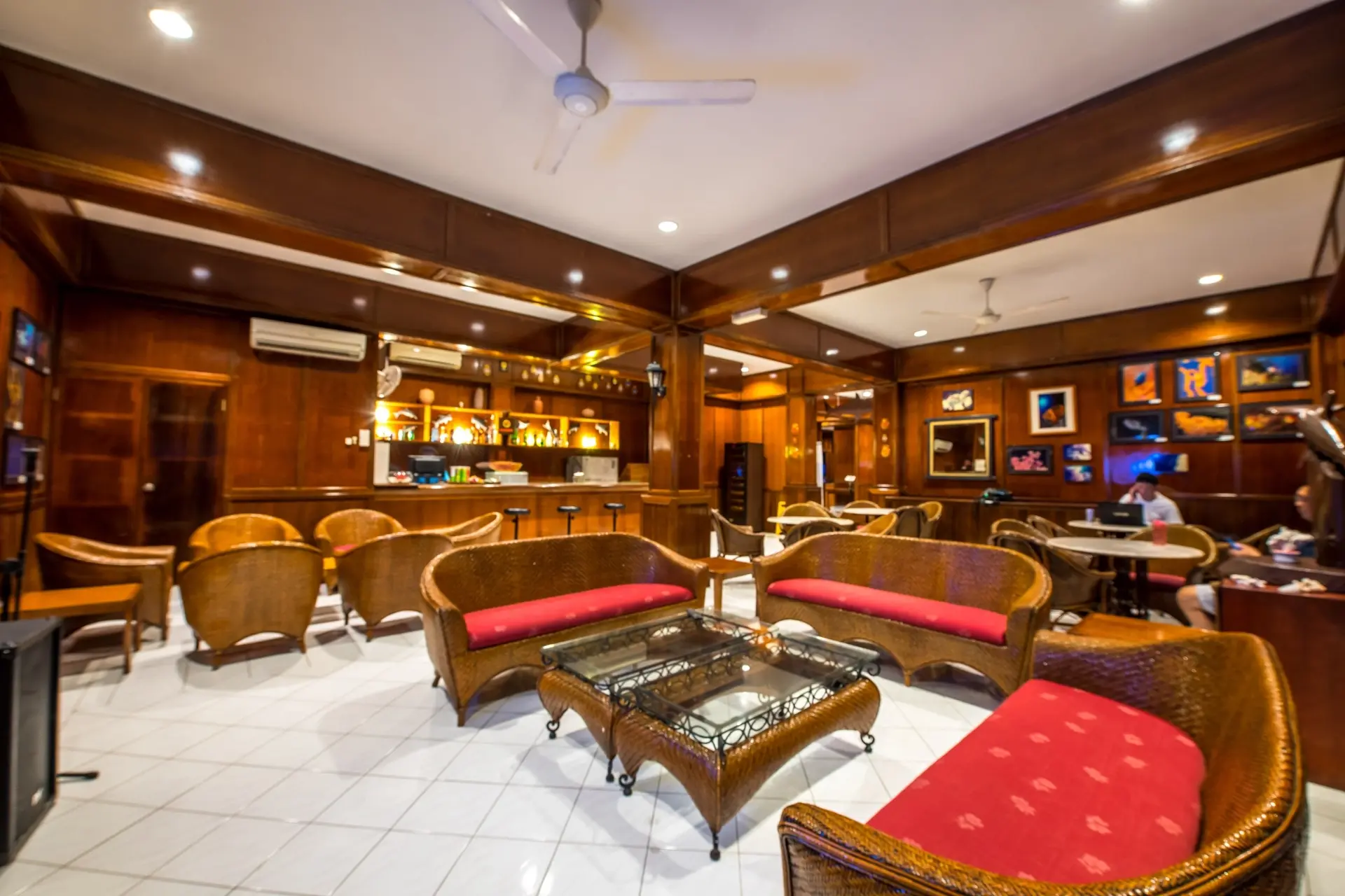 Bar at Layang Layang Island Resort in Borneo, Malaysia