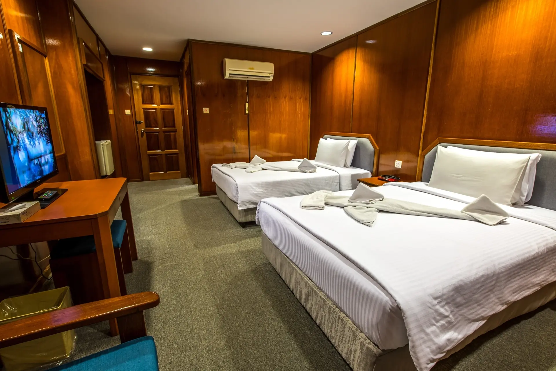 Standard bedroom at Layang Layang Island Resort in Borneo, Malaysia