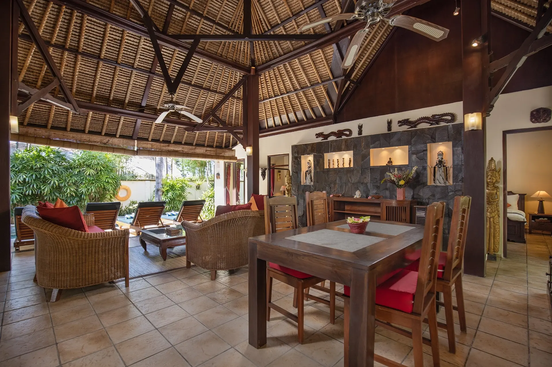 Living room at Alam Anda Ocean Front Resort & Spa in Bali, Indonesia