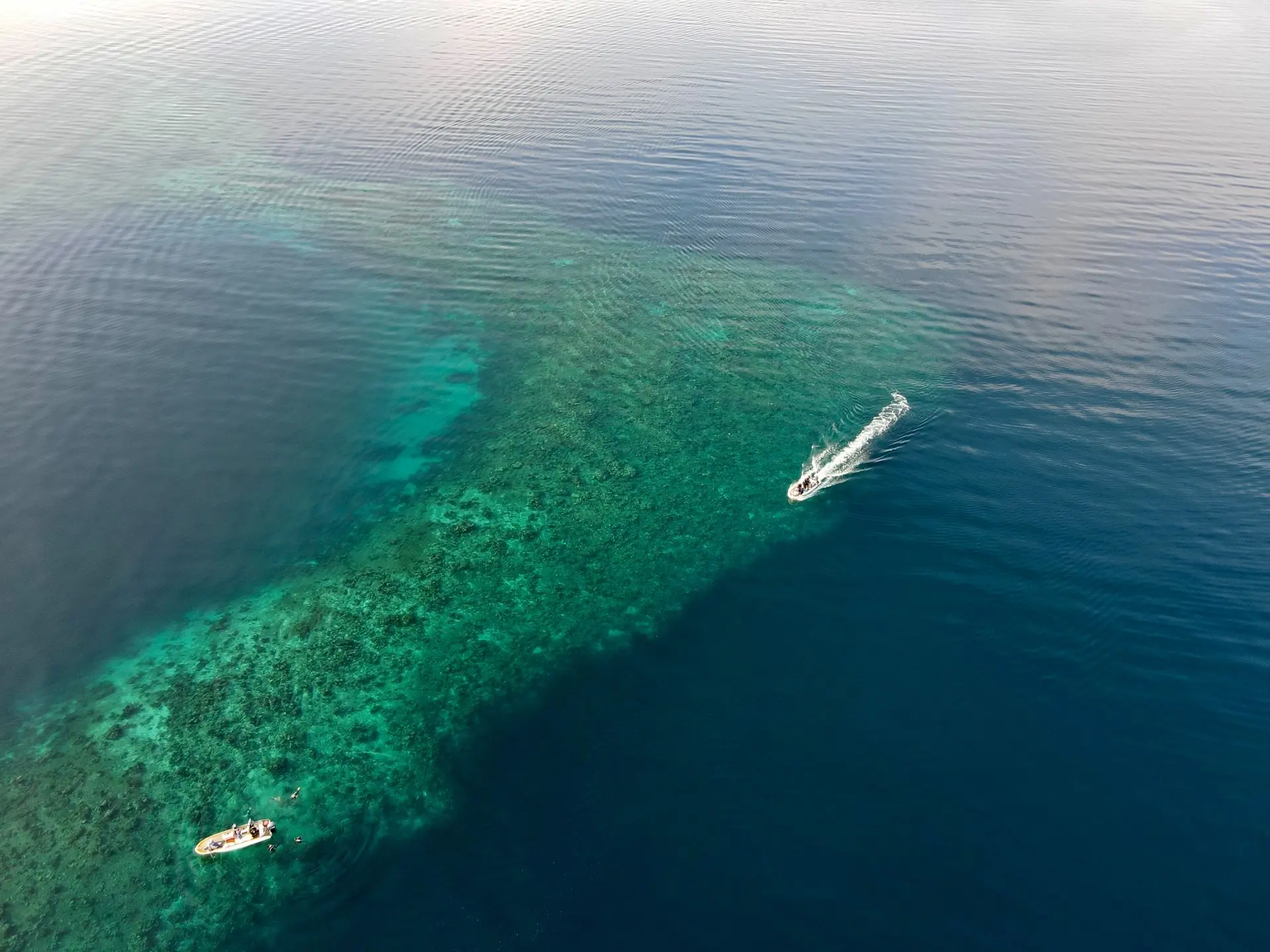 Tenders aerial of Dewi Nusantara, Indonesia