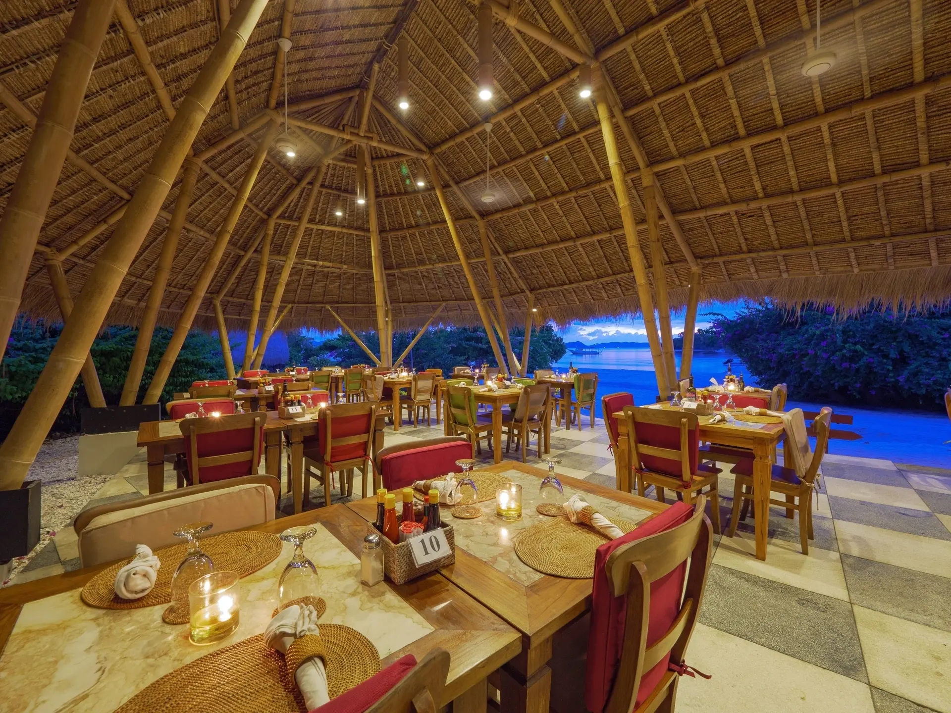 Restaurant at Komodo Resort in Komodo National Park, Indonesia