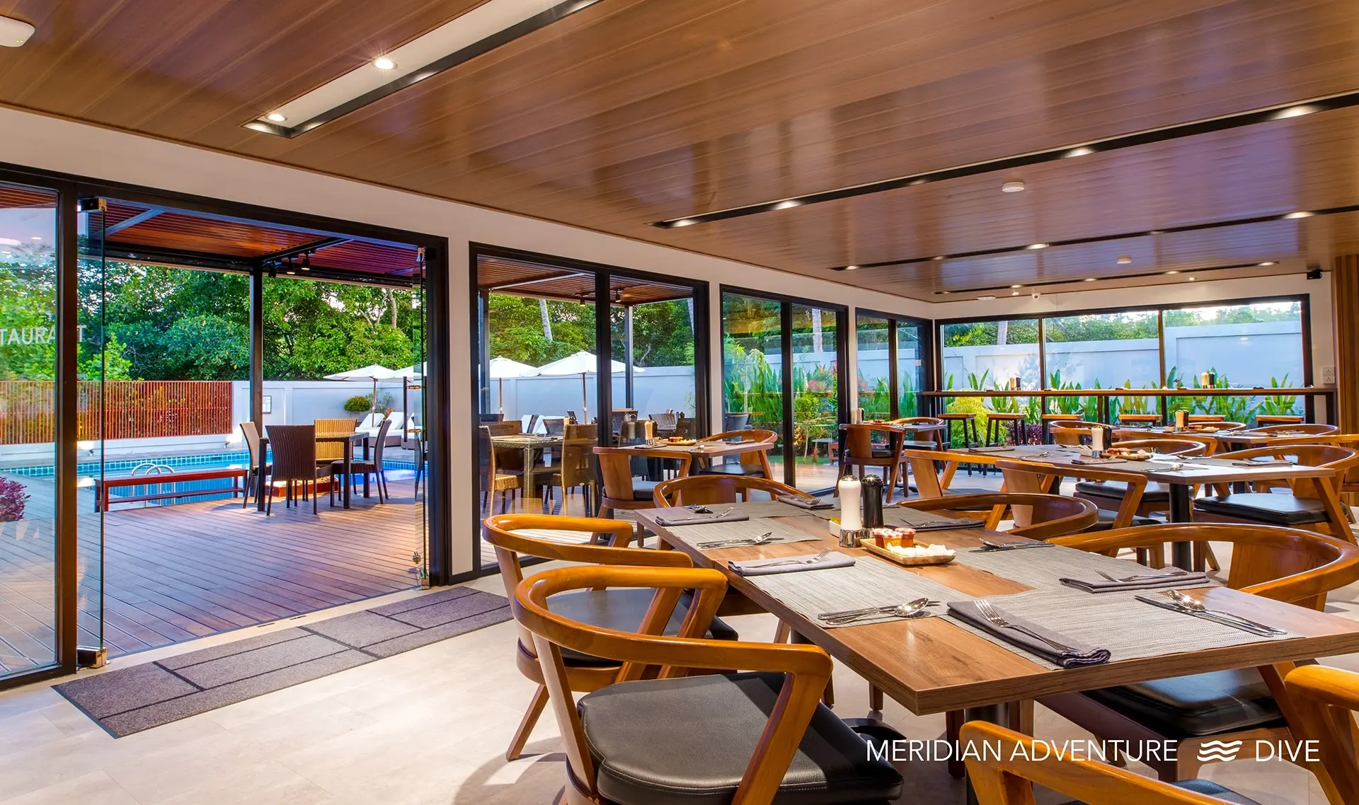 Restaurant at Meridian Adventure Dive Resort in Indonesia