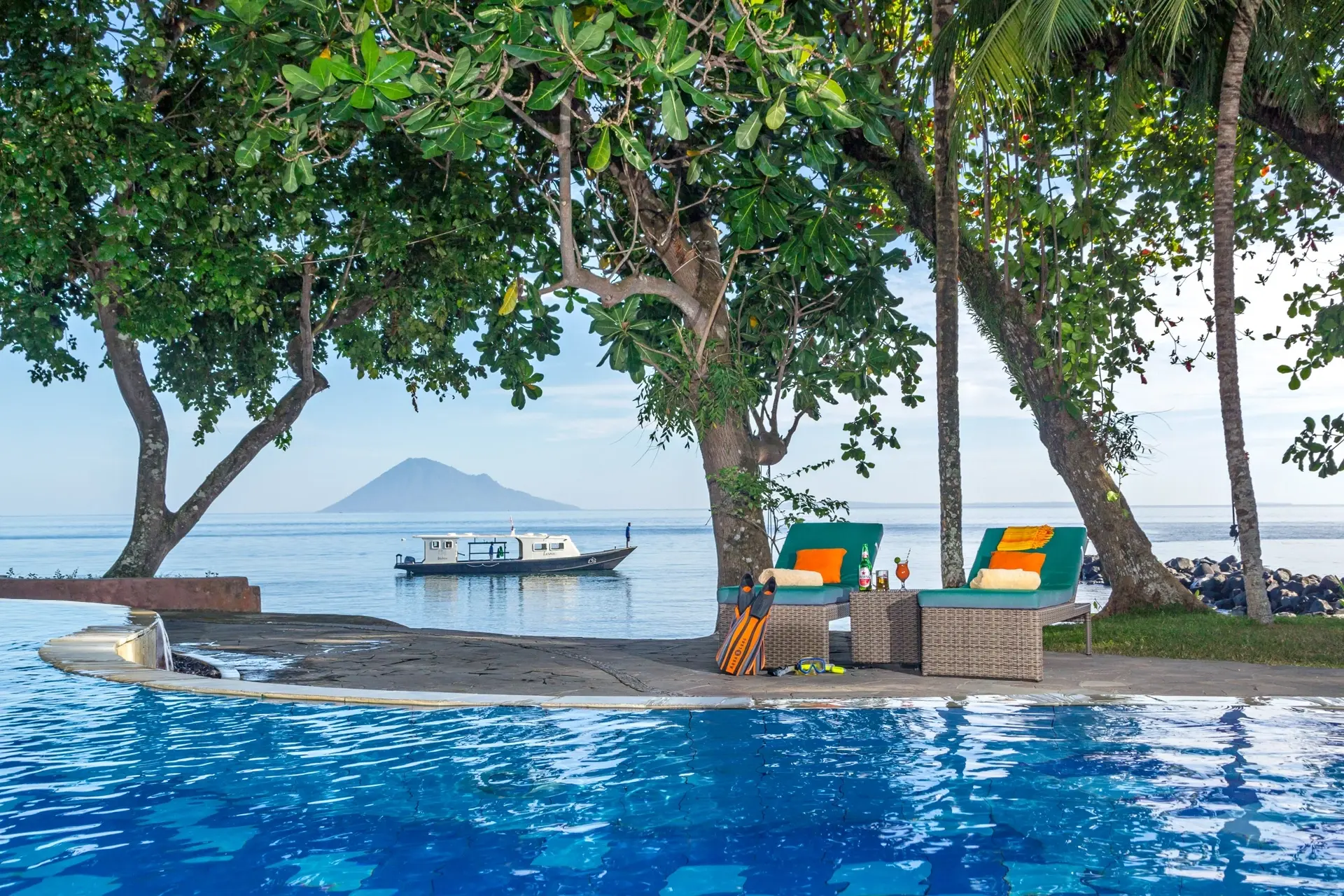 Swimming pool at Murex Manado Resort in Indonesia