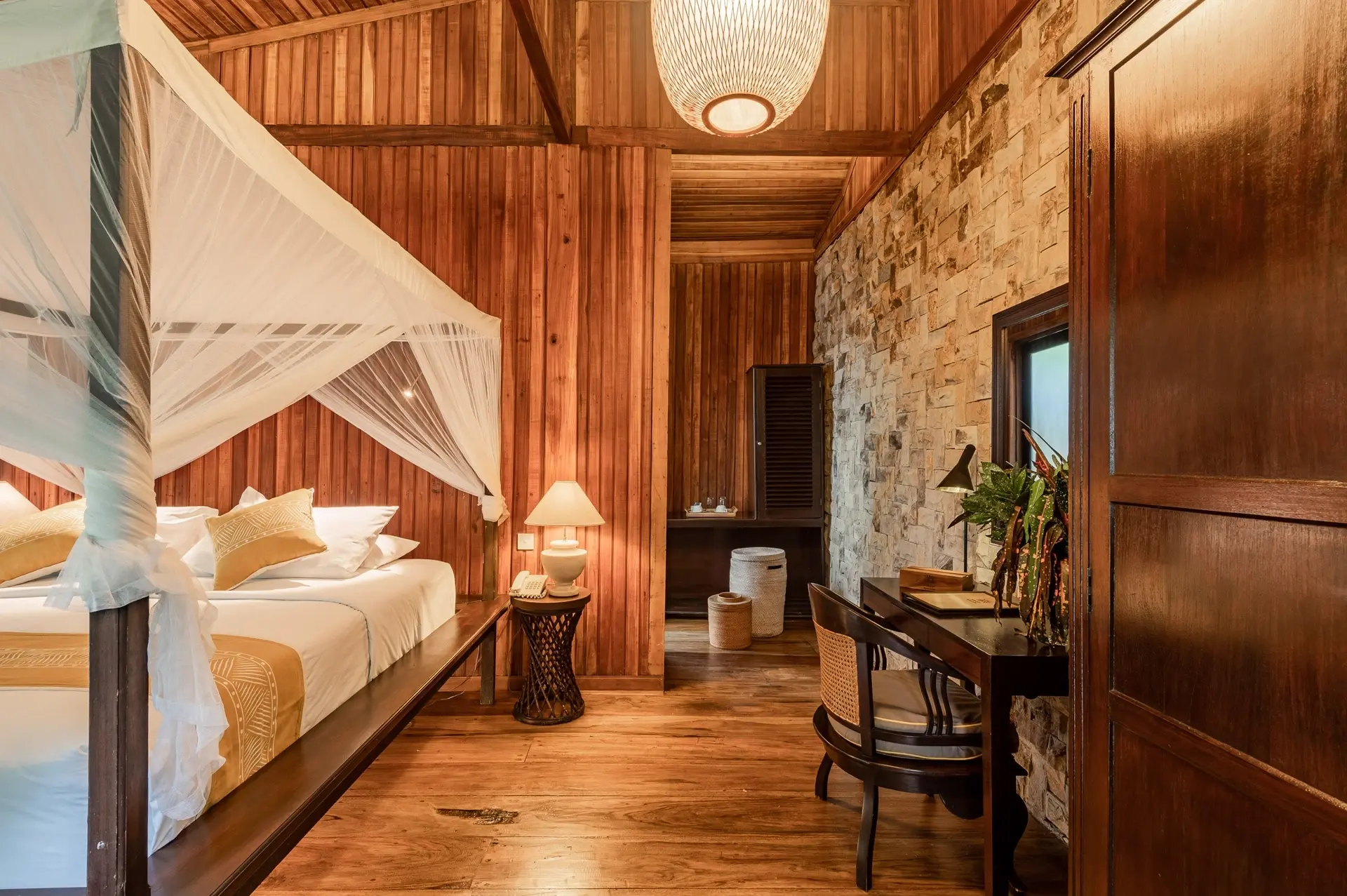 Garden view villa at Siladen Resort & Spa in Indonesia