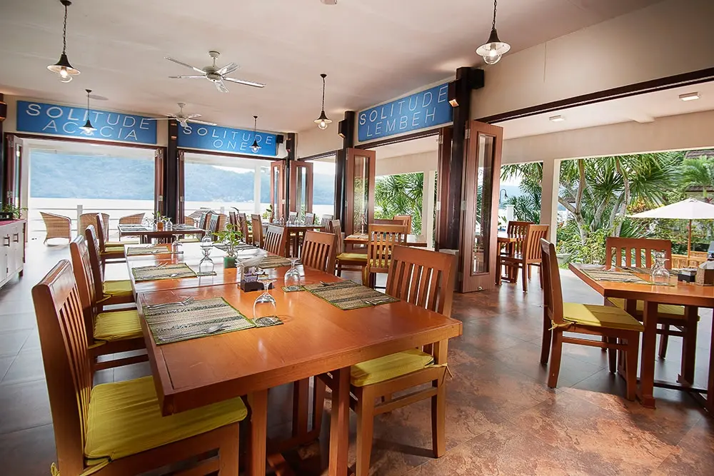 Restaurant at Solitude Lembeh Resort in Indonesia