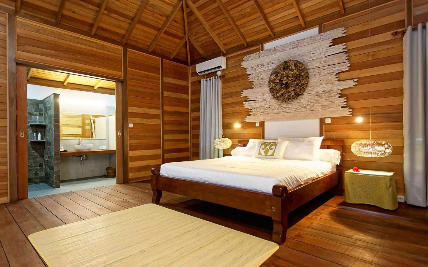 Bedroom at Virgin Cocoa Island Resort in Derawan, Indonesia
