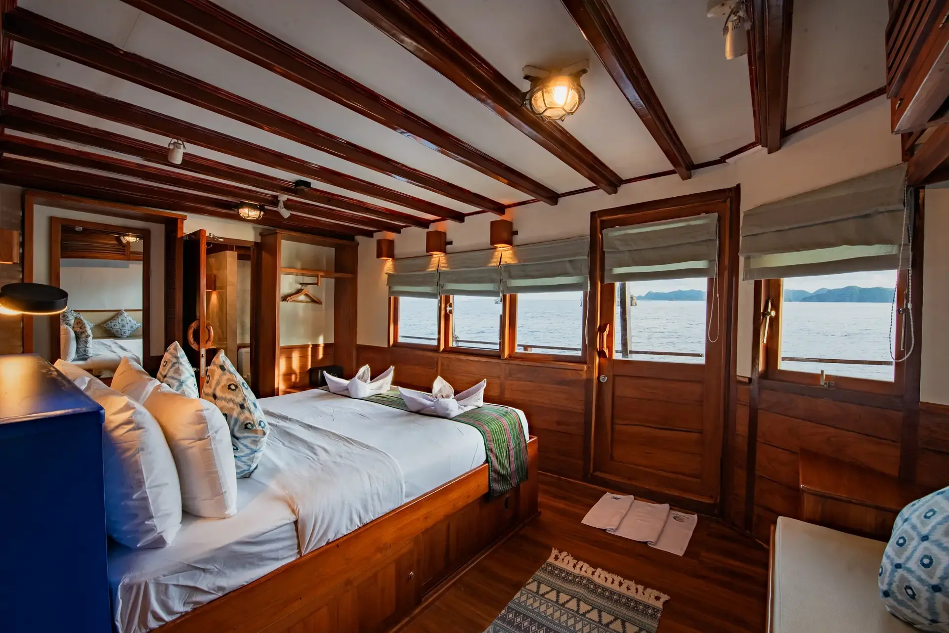 Double cabin with windows on Malaillo, Indonesia.