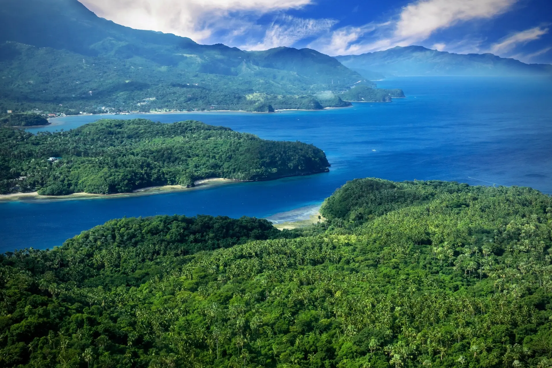 Aerial of Atlantis Dive Resort in Puerto Galera, the Philippines